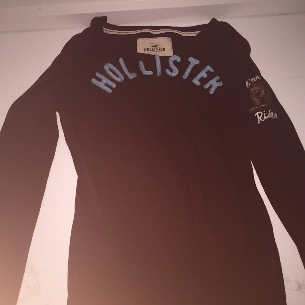 Maroon Hollister long sleeve